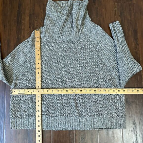 PERUVIAN CONNECTION Baby Alpaca Knit Cowl Neck Sweater Brown Argyle - Picture 7 of 7